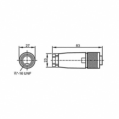 IFM L34115 Wireable 7/8 mini connector