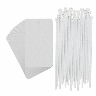 BRADY 56937PK Blank Tag 3 in W WhitePK25