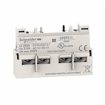 SCHNEIDER GPEFC11 Auxiliary Contact Block 1NO/1NC 2.5 A