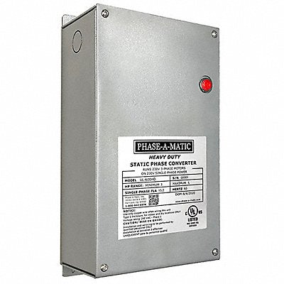 PHASE-A-MATIC UL600HD Phase Converter Static 3 to 5 HP OP