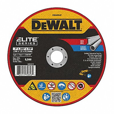 DEWALT DWA8954F Abrasive Wheel 8 500 RPM