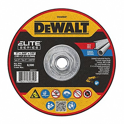 DEWALT DWA8960F Abrasive Wheel 8 500 RPM