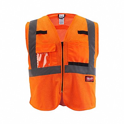 MILWAUKEE 48735116 Safety Vest Polyester Orange L/XL