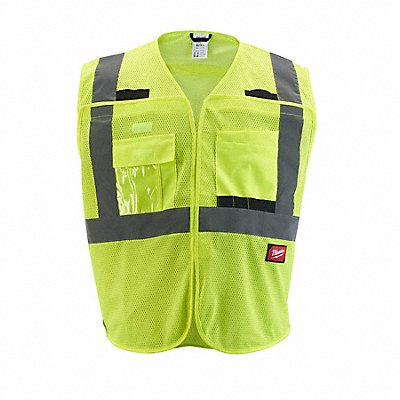 MILWAUKEE 48735122 Safety Vest Polyester Yellow L/XL
