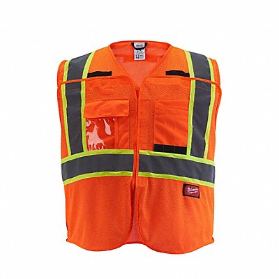 MILWAUKEE 48735178 Safety Vest Polyester Orange 4XL/5XL