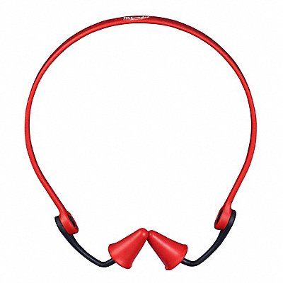 MILWAUKEE 48733201 Banded Earplugs Color Red Universal