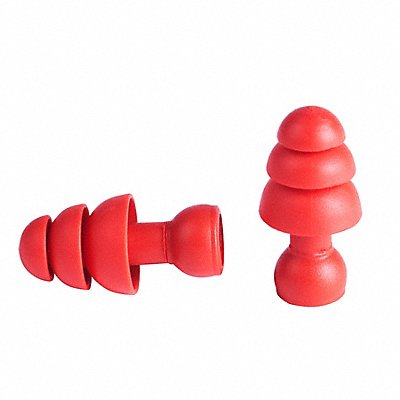 MILWAUKEE 48733205 Banded Earplugs Color Red Universal PK5