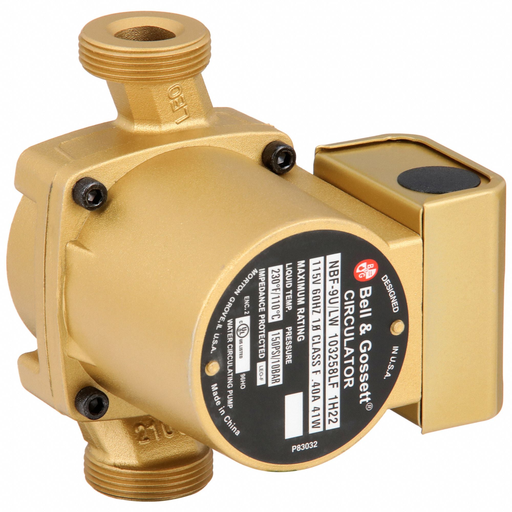 BELL  GOSSETT 103258LF Potable Circulating Pump Sweat 115V AC
