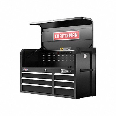 CRAFTSMAN CMST34162BK Chest 6 Drawers 16 D 24-1/2 H 41 W Black