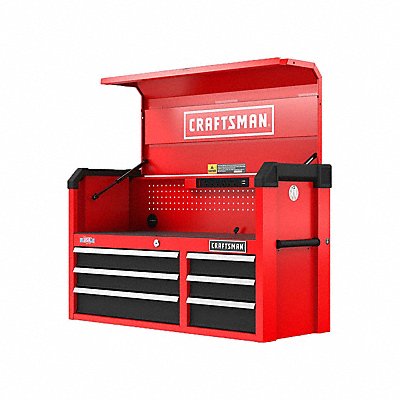 CRAFTSMAN CMST34162RB Chest 6 Drawers 16 D 24-1/2 H 41 W Red
