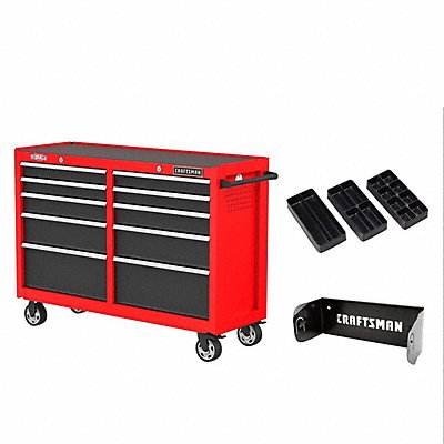 CRAFTSMAN CMST352102RB Cabinets 10 Drawers 52 W Red