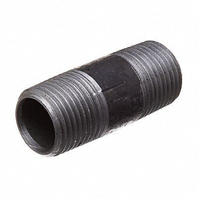 GRAINGER 793F24 Black-Coated Steel Pipe Nipple