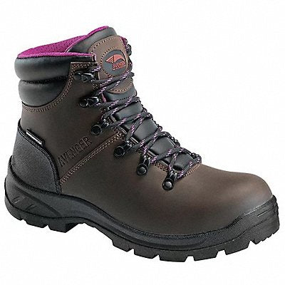 AVENGER SAFETY FOOTWEAR A8125 6-Inch Work Boot W 7 Brown PR