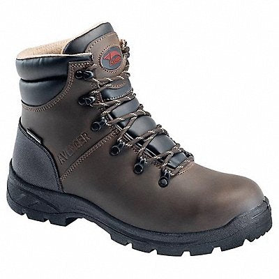 AVENGER SAFETY FOOTWEAR A8225 6-Inch Work Boot M 13 Brown PR