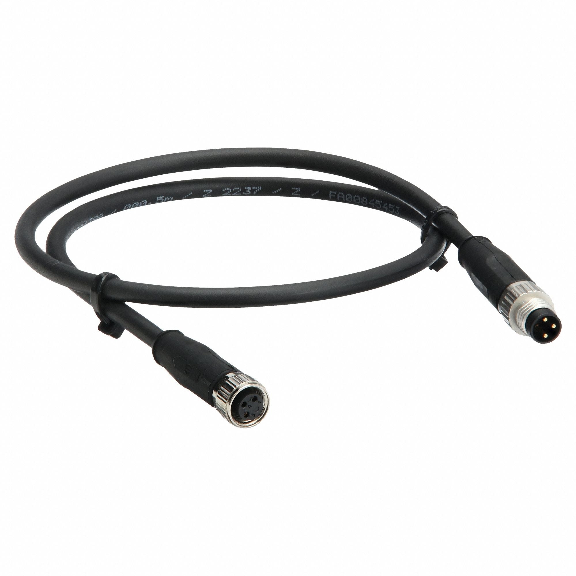HARTING 21348100000000 Cordset 0.5 m Cable PUR Black