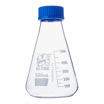 GLOBE SCIENTIFIC 8420500 Erlenmeyer Flask 500 mL 175 mm H PK6