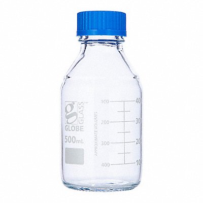 GLOBE SCIENTIFIC 8100500 Media Bottle 176 mm H 86 mm Dia PK10