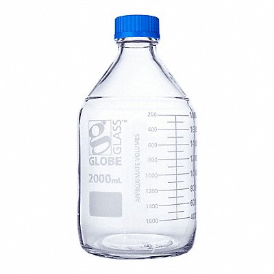 GLOBE SCIENTIFIC 8102000 Media Bottle 260 mm H 136 mm Dia PK10