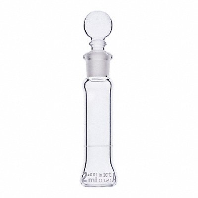 GLOBE SCIENTIFIC 8200002 Volumetric Flask 2 mL 70 mm H PK6