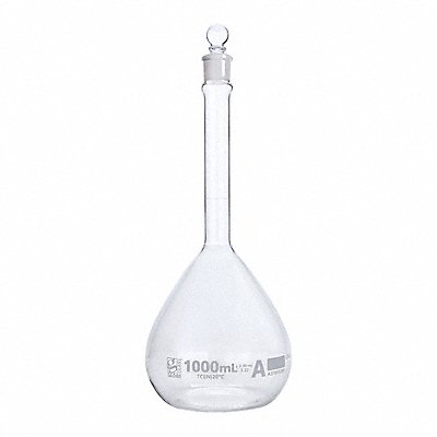GLOBE SCIENTIFIC 8201000 Volumetric Flask 1 L 300 mm H