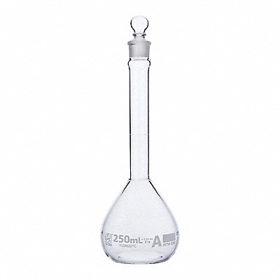GLOBE SCIENTIFIC 8230250 Volumetric Flask 250 mL 225 mm H PK6