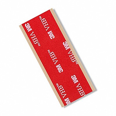 3M GPH060GF Double Sided Foam Tape 1/2 L 2 W PK100