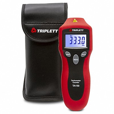 TRIPLETT TA150NIST Mini Tachometer +/-0.05% RPM Acc LCD