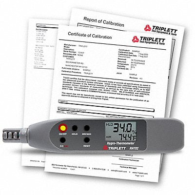 TRIPLETT RHT02NIST Humidity Pen/Psychrometer 6.9 W 1.7 H