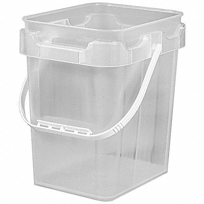 BASCO MMP8005SK Bucket Plastic Clear 14-1/2 x9-1/2