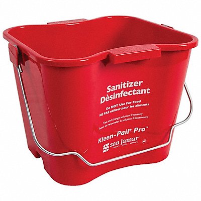 KLEEN-PAIL KPP196RD Cleaning Bucket 1 1/2 gal Red