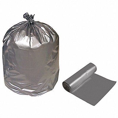 GRAINGER 796AP9 Garbage Bags Capacity 33 gal 33 W PK100