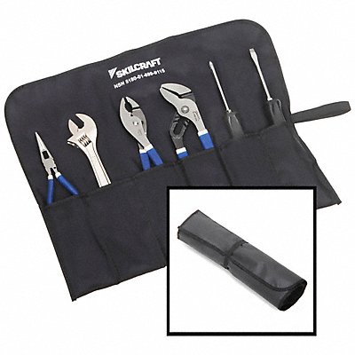 SKILCRAFT 5180020000000 Tool Kit Roll 6 pcs.