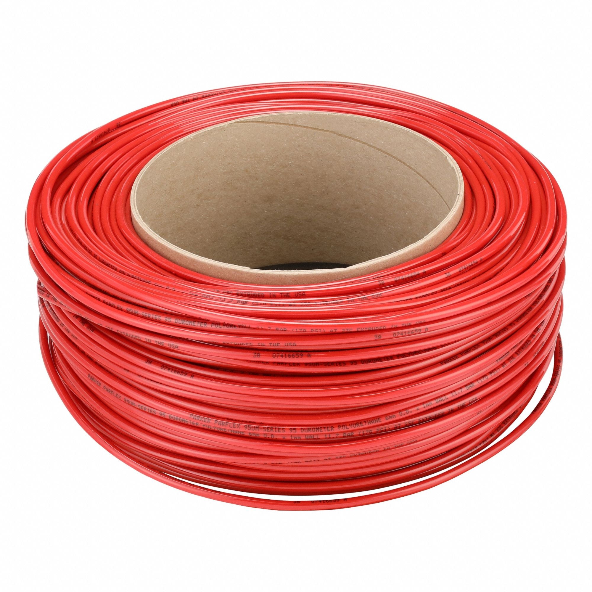 PARKER 95UM6X1RED0500 Tubing Red Overall 500 ft L