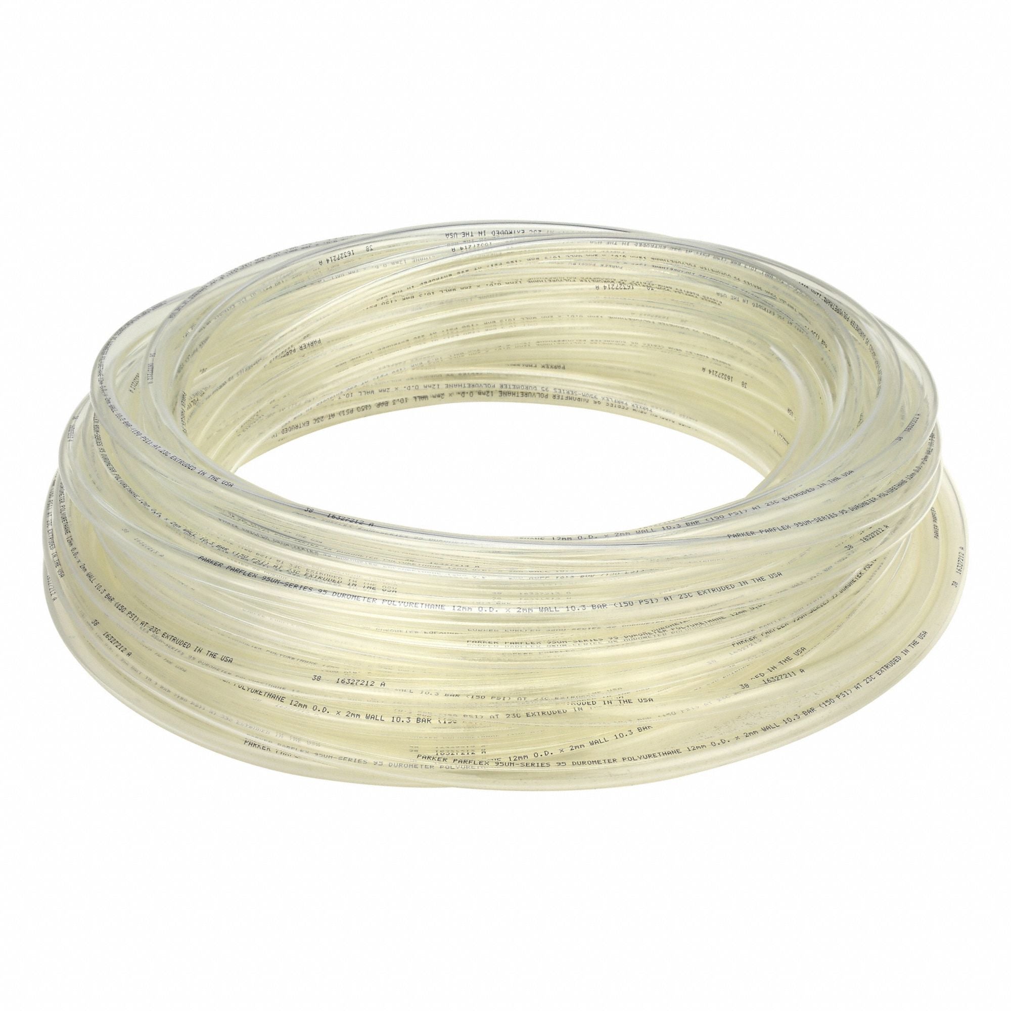 PARKER 95UM12X20100 Tubing Natural Overall 100 ft L