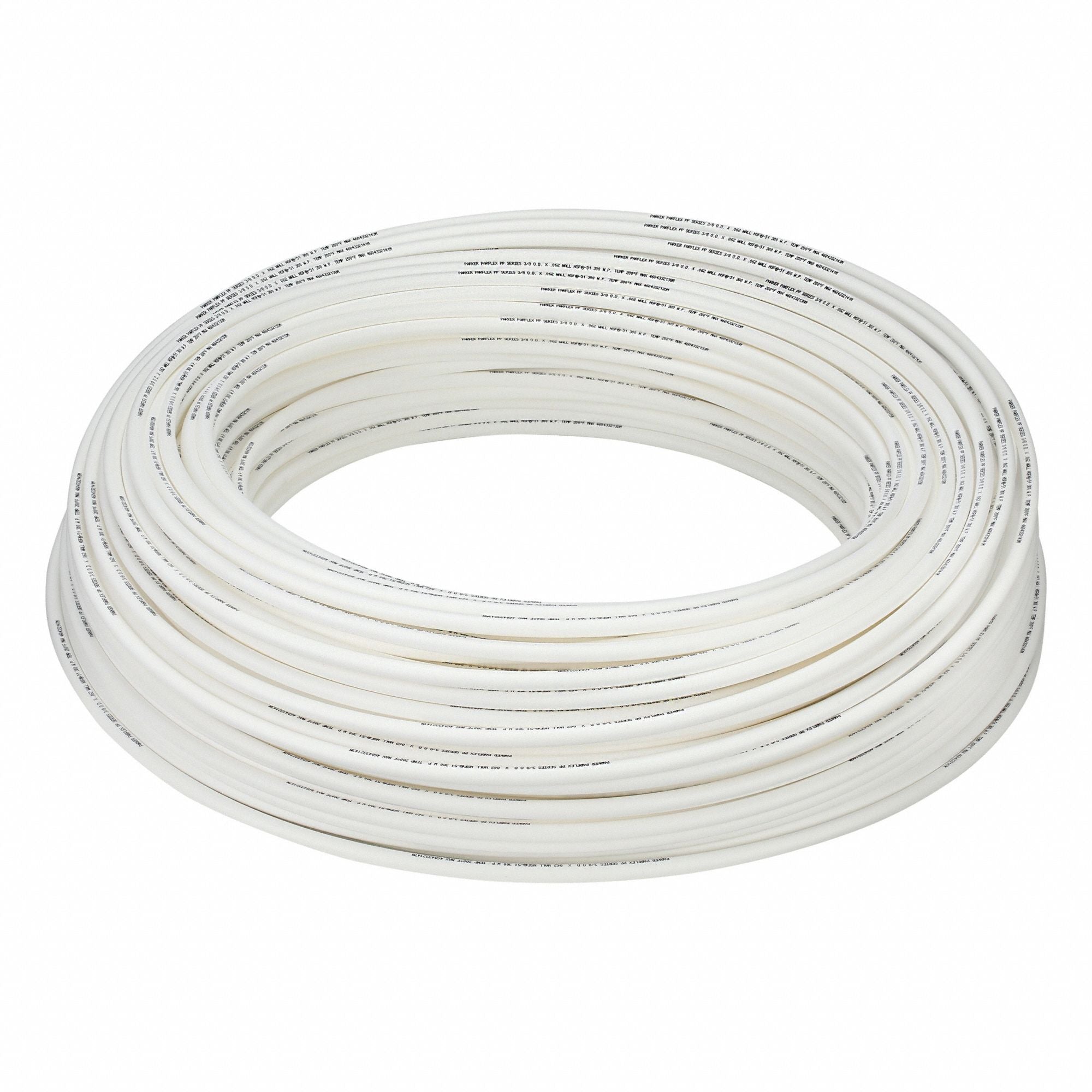 PARKER PP640500 Tubing White Overall 500 ft L
