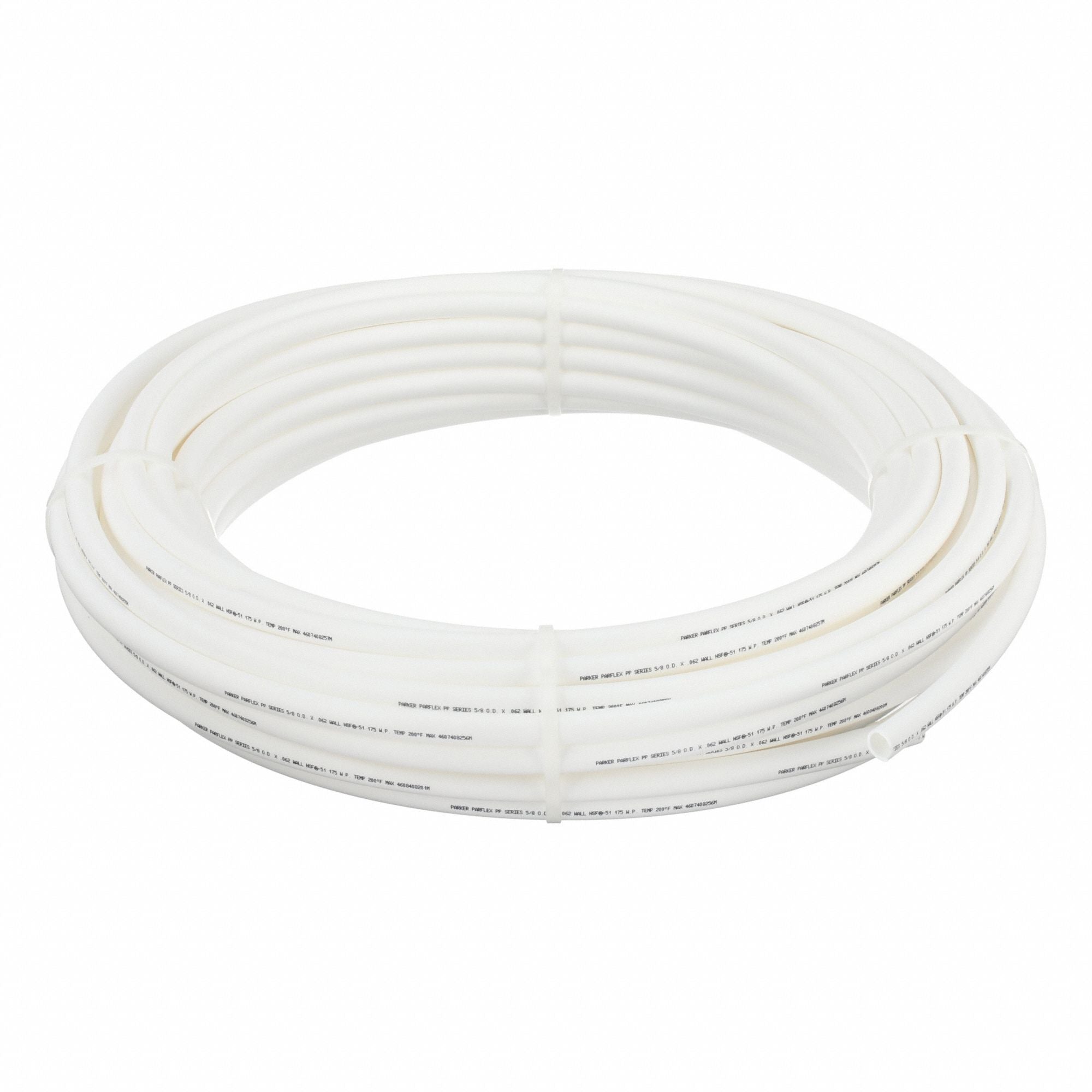 PARKER PP1080100 Tubing White Overall 100 ft L