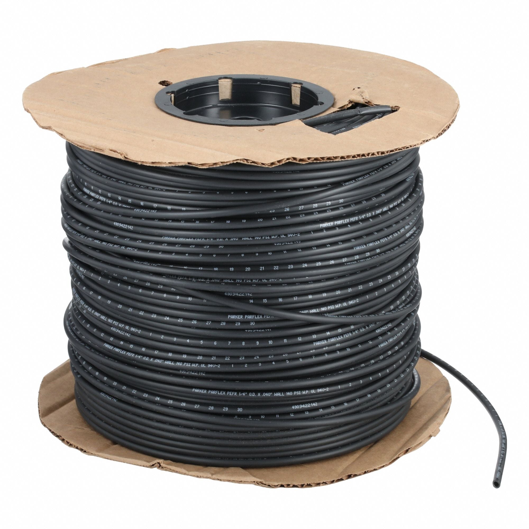 PARKER PEFR41000 Tubing Black Overall 1000 ft L