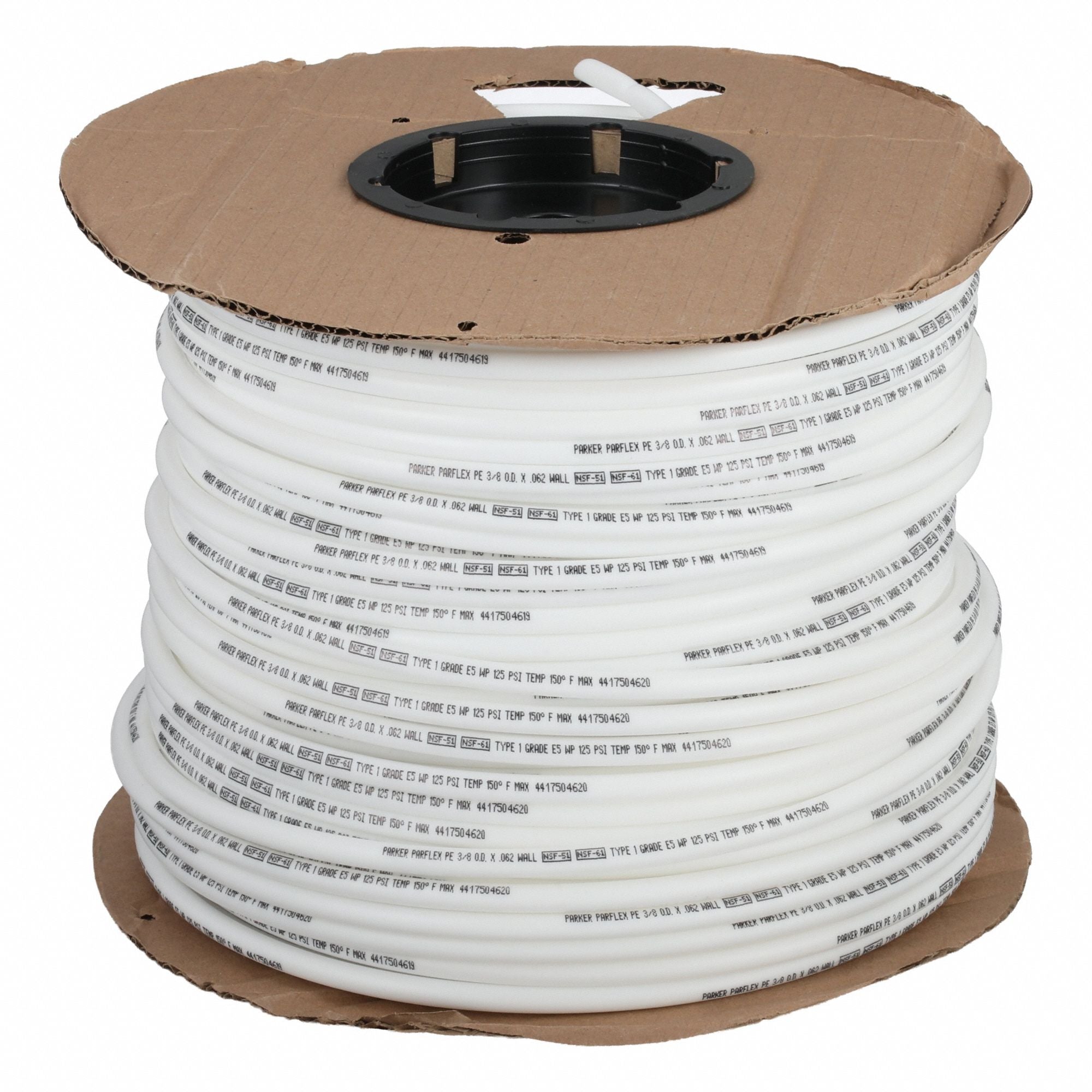 PARKER E64WHT0500 Tubing White Overall 500 ft L