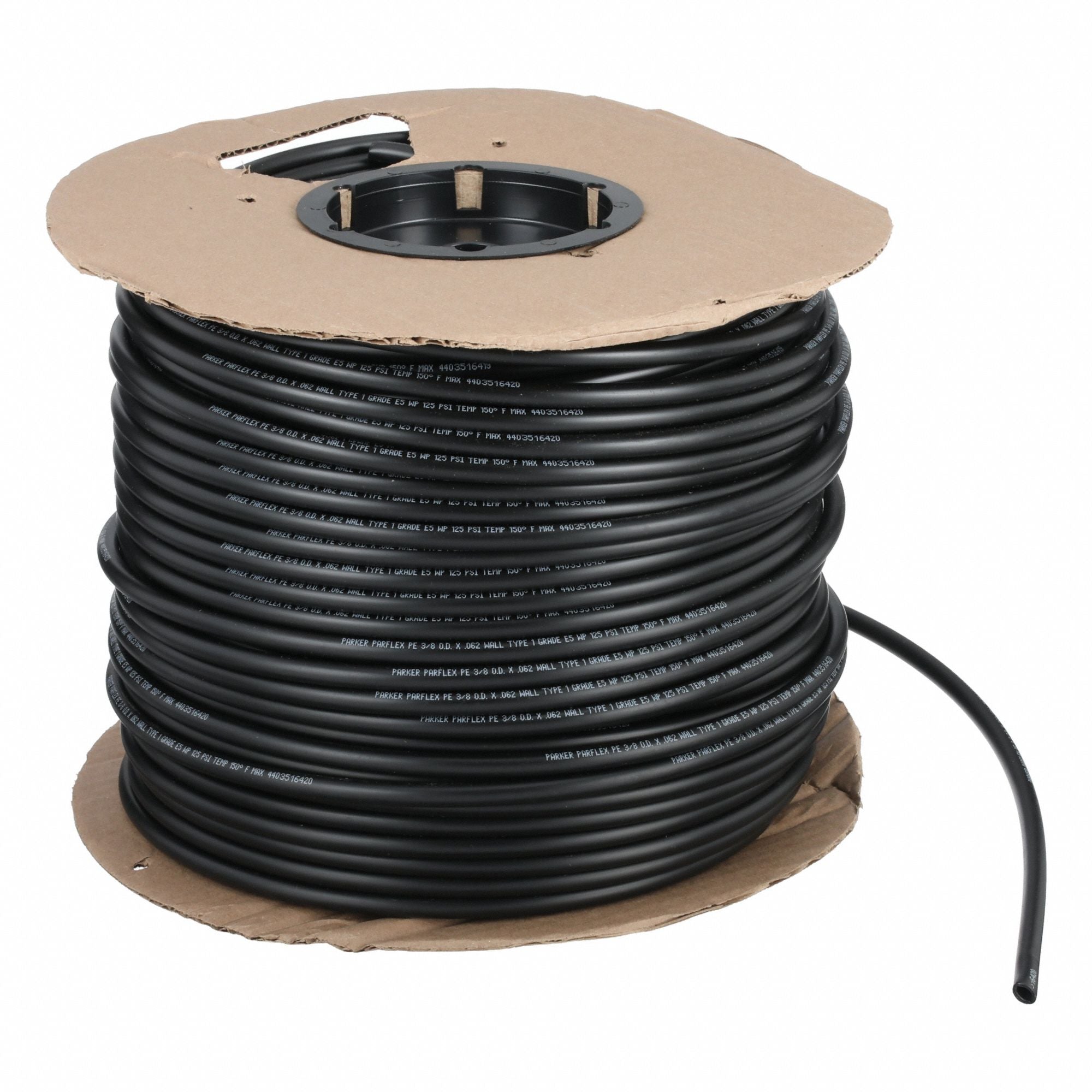 PARKER EB640500 Tubing Black Overall 500 ft L