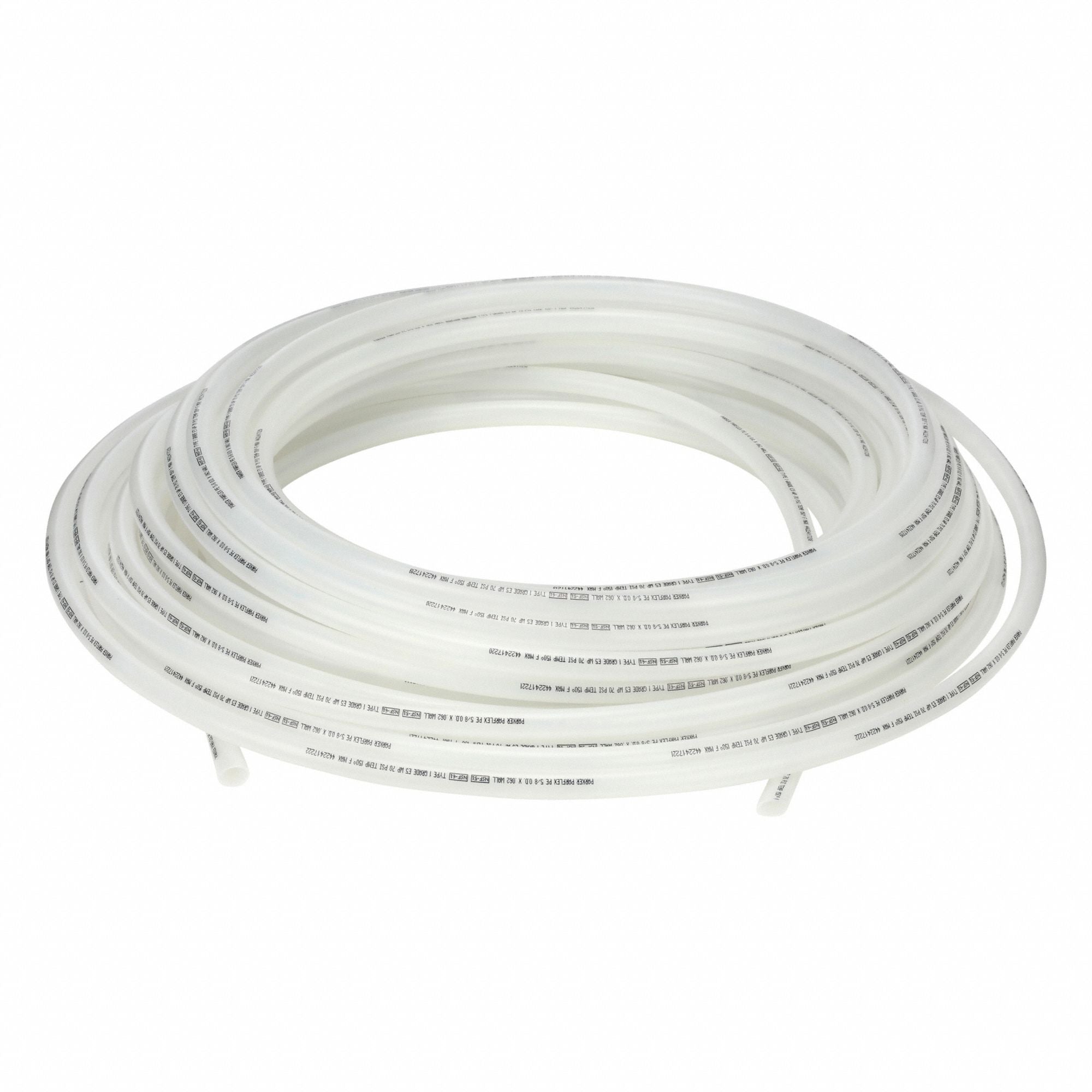 PARKER E1080100 Tubing Natural Overall 100 ft L