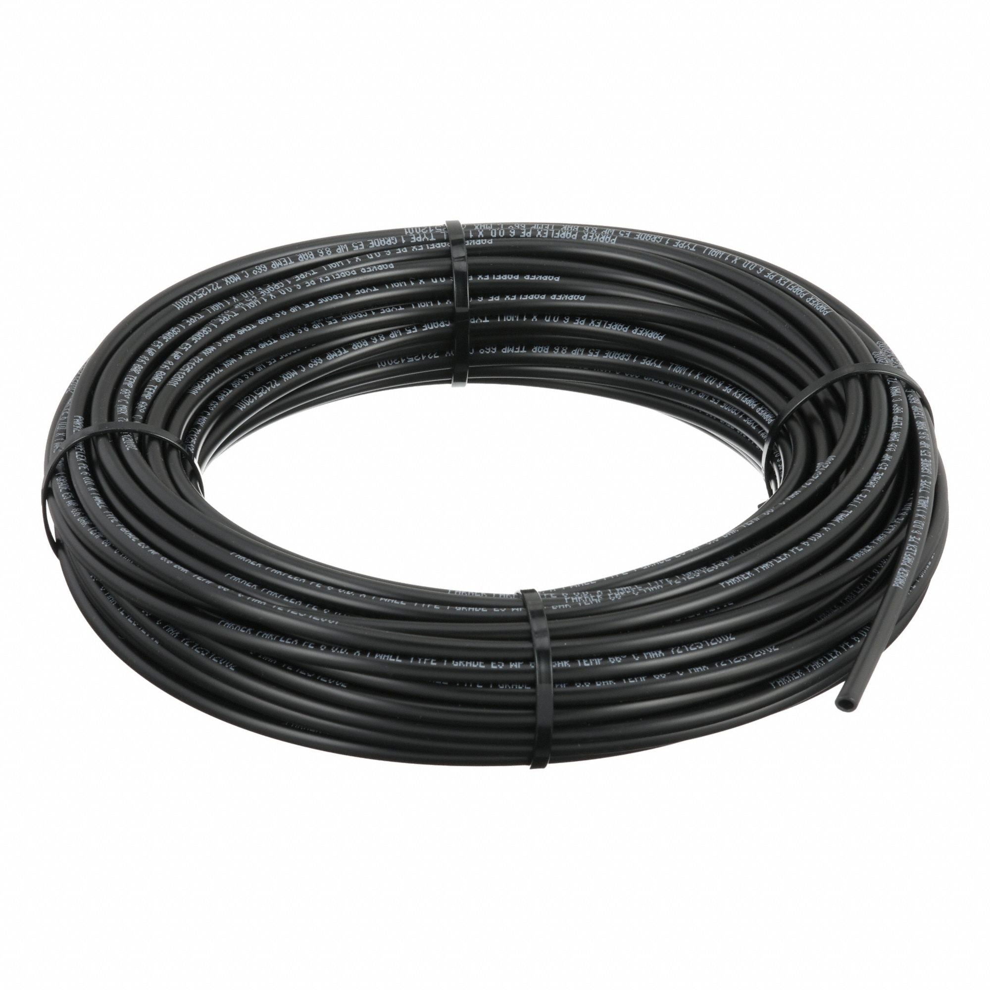 PARKER EB6X10100 Tubing Black Overall 100 ft L