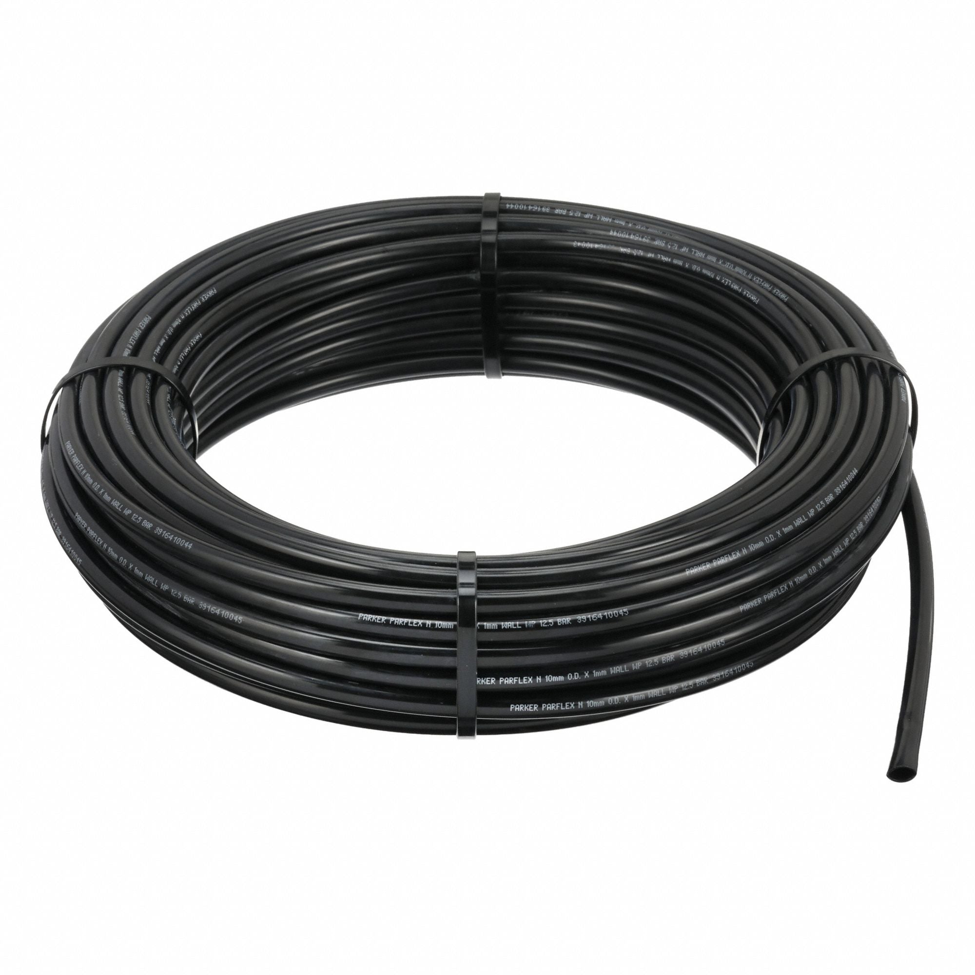 PARKER NB10X1 Tubing Black Overall 100 ft L