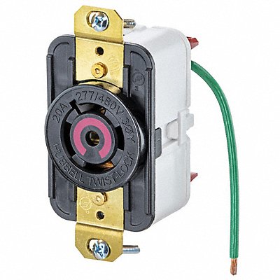 HUBBELL HBL2520ST Locking Receptacle