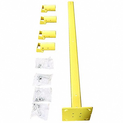 EDGESAFE SAFETY RAILING ESRADDONPCY Safety Handrail Steel Yellow 43-5/16 H