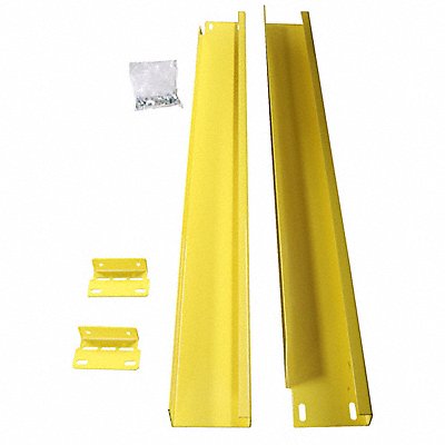 EDGESAFE SAFETY RAILING ESRTBPCY Safety Handrail Steel Yellow 43-5/16 H