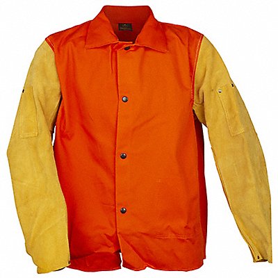 TILLMAN 9230D5X Jacket Leather Sleeves Cotton Orange 5XL