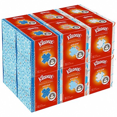 KIMBERLY-CLARK PROFESSIONAL 21286 Facial Tissue 8.2 x 8.2 Cube box PK12