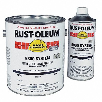 RUST-OLEUM 98794191501 Urethane Activator/Finish Black 1 gal