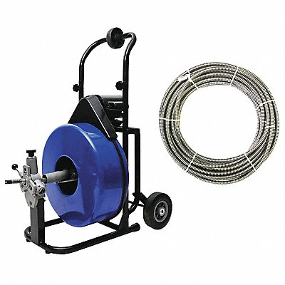 WESTWARD 7DD56 Drain Cleaning Machine Corded 200 RPM