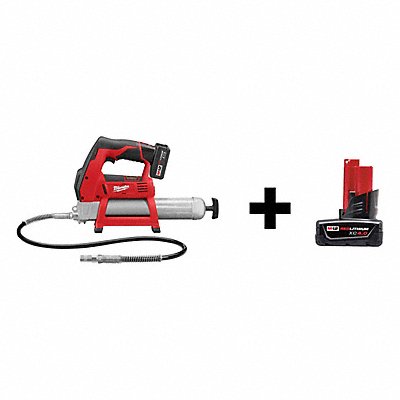 MILWAUKEE 7DF53 Cordless Grease Gun 12V W/Add Battery